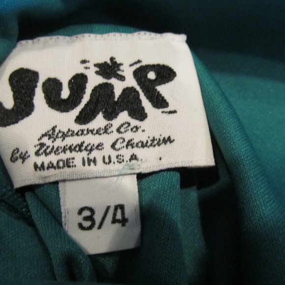 JUMP by Wendye Chaitin Halter Jewel Green Gown - Picture 4 of 6